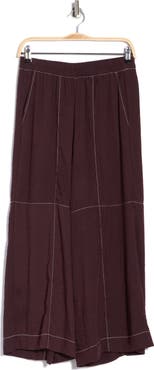 Adrianna Papell Crinkle Top Stitch Pants