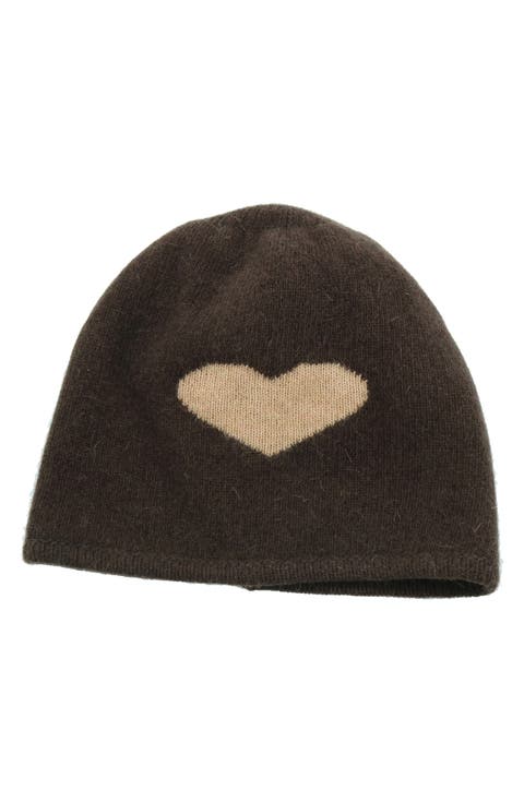 Heart Wool Blend Beanie
