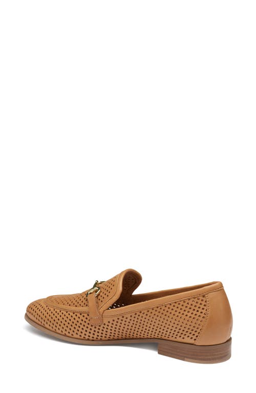 Johnston & Murphy Ali Perforated Bit Loafer In Tan Glove