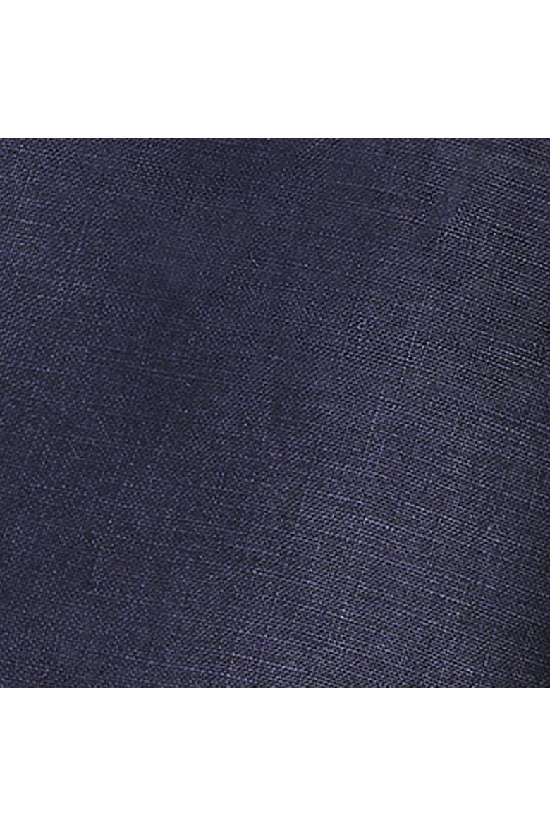 Twisted-Detail Linen Top, Alternate, color, NAVY