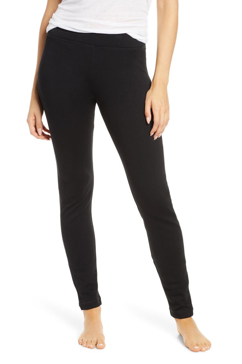 Ashlee Double Knit Leggings, Main, color, BLACK
