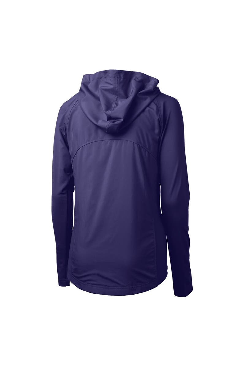 Cutter & Buck Women's Cutter & Buck Purple Northwestern Wildcats Adapt Eco Knit Hybrid Recycled Full-Zip Hoodie, Alternate, color, Purple