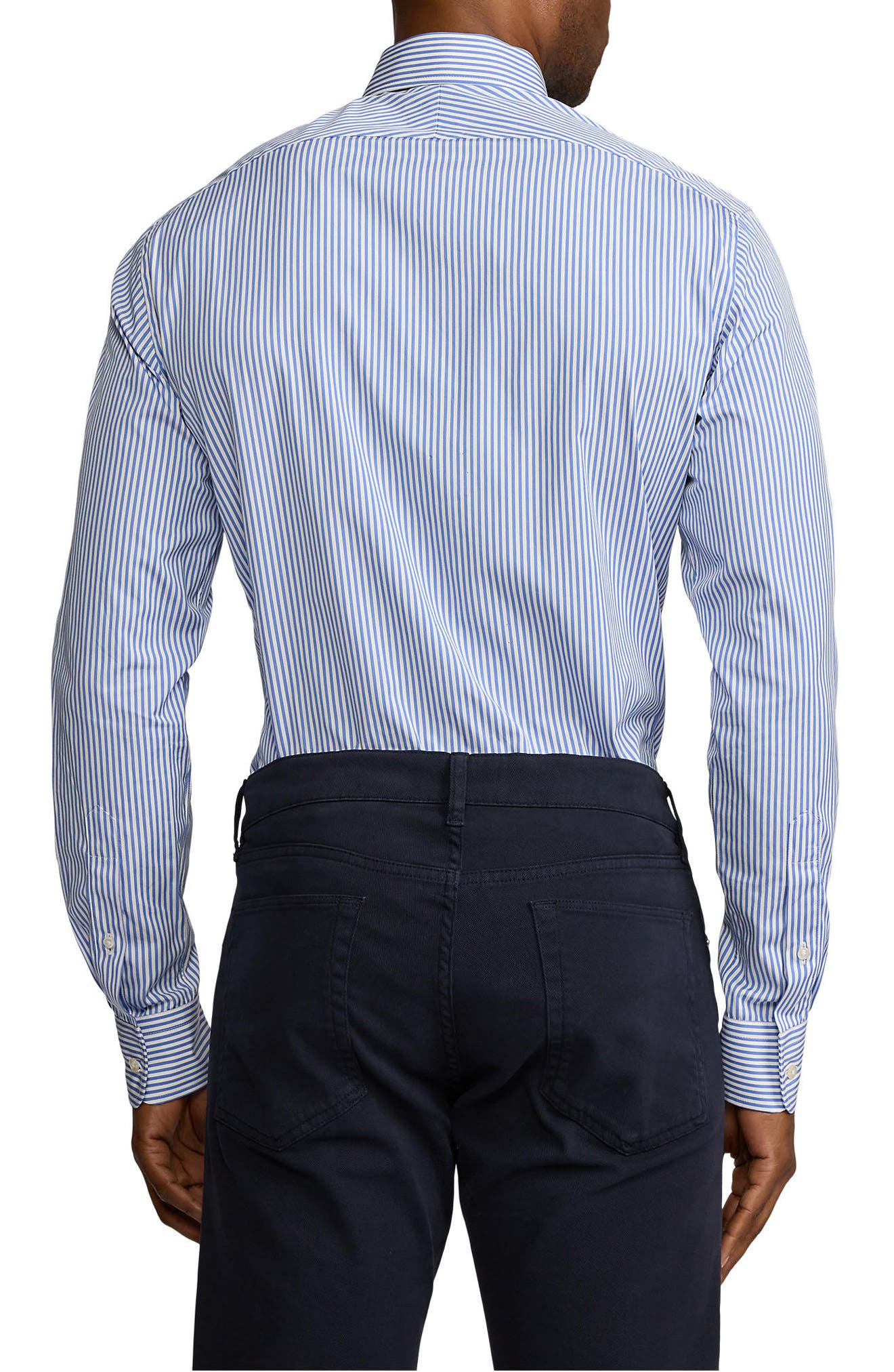 Basic Bengal Stripe Cotton Poplin Button-Up Shirt - image 2
