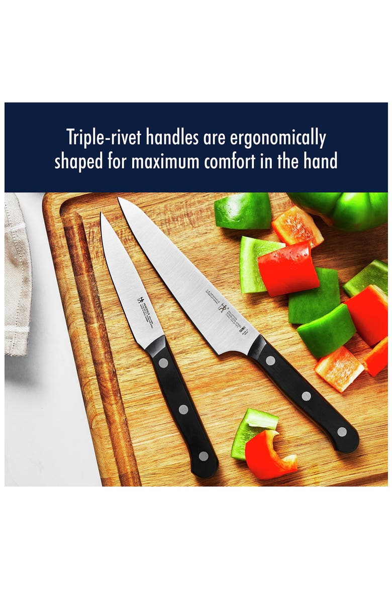Solution 20-Piece Self Sharpening Knife Block Set, Alternate, color, BLACK