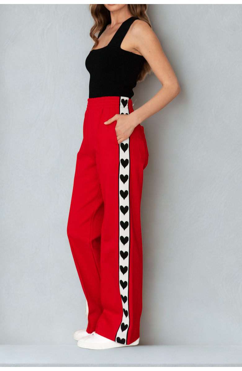 Ebby & I I Love You Pant, Alternate, color, Red