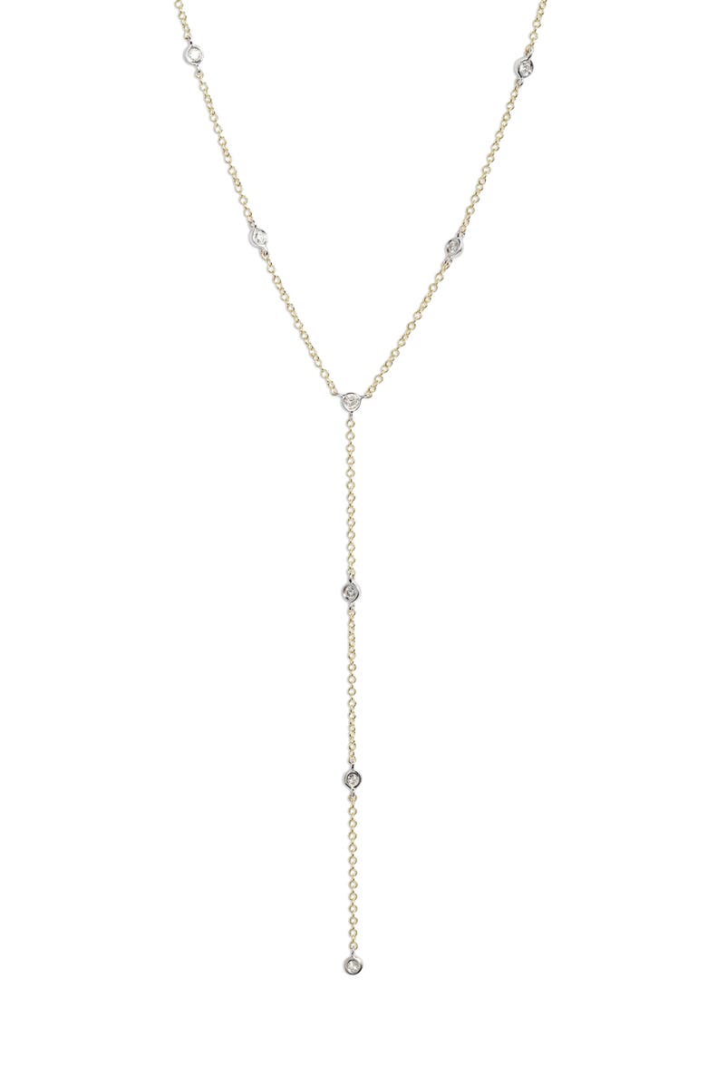 Meira T Diamond Y-Necklace, Main, color, Yellow