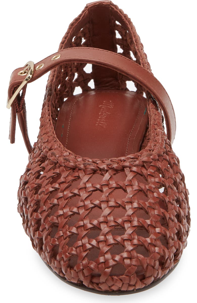 Madewell The Remy Mary Jane Flat, Alternate, color, Dusty Redwood