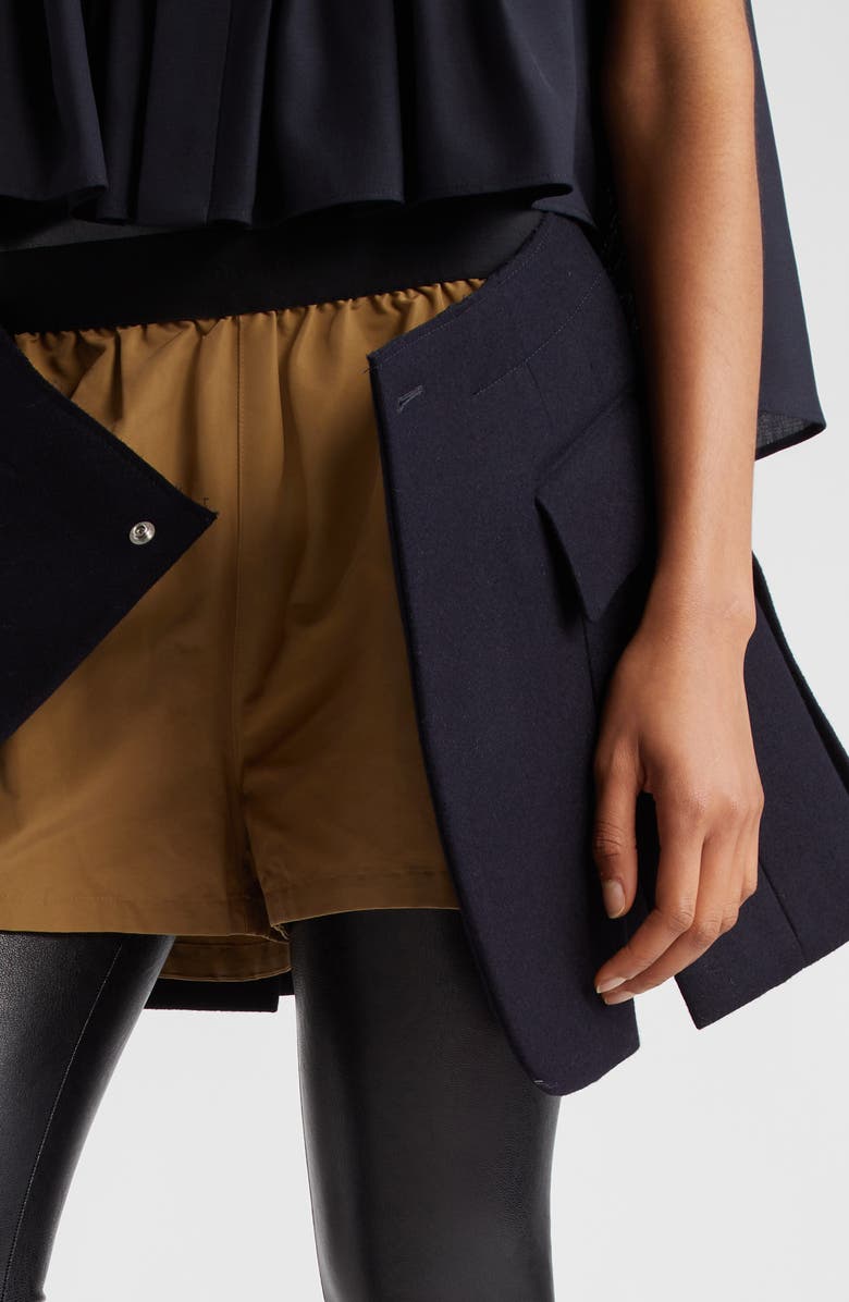 Sacai Wool Melton Skort, Alternate, color, 
