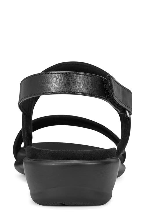 Shop Easy Spirit Haisley Slingback Wedge Sandal In Black
