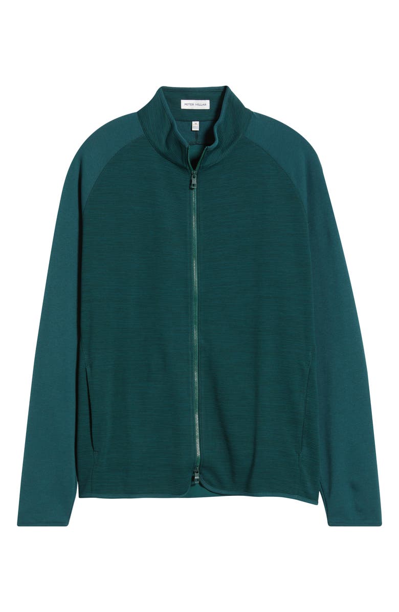Peter Millar Vista Hybrid Performance Zip Jacket, Alternate, color, Nordic Pine