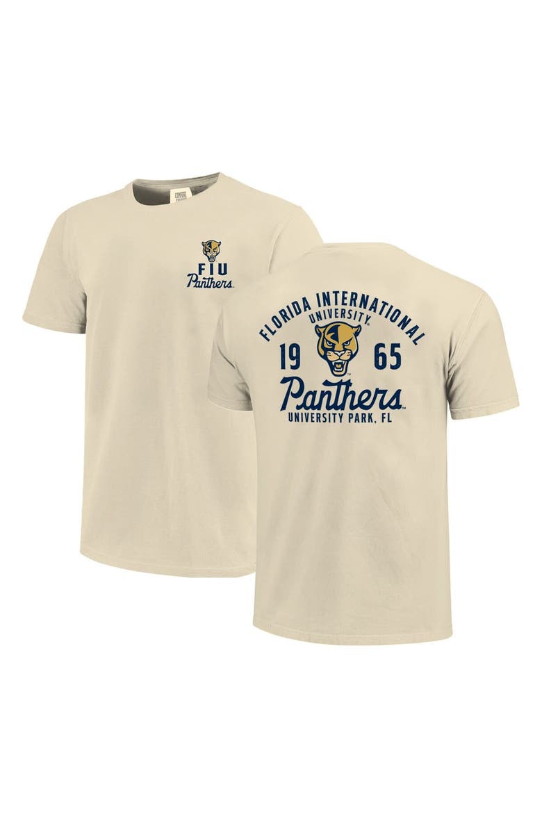 Men's Cream FIU Panthers Comfort Colors Mascot Overlay T-Shirt, Main, color, Cream