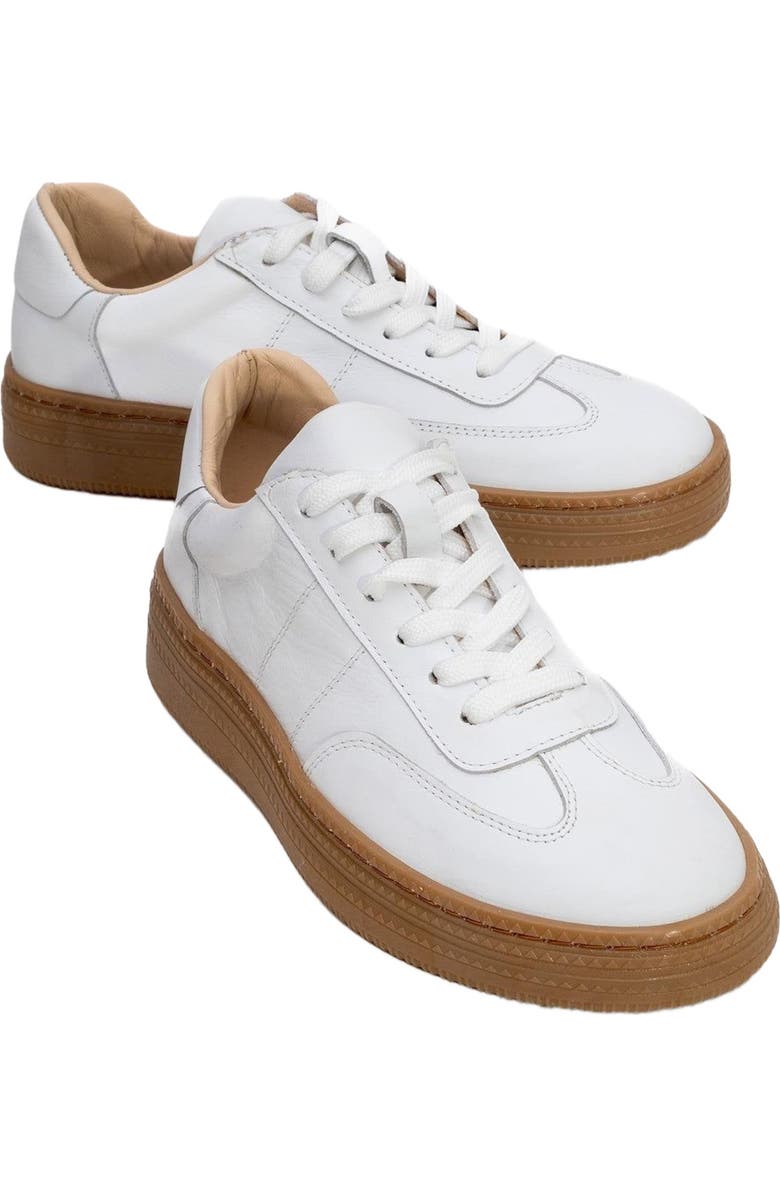 Forever & Always Shoes Fyore Leather Sneakers, Main, color, White Leather