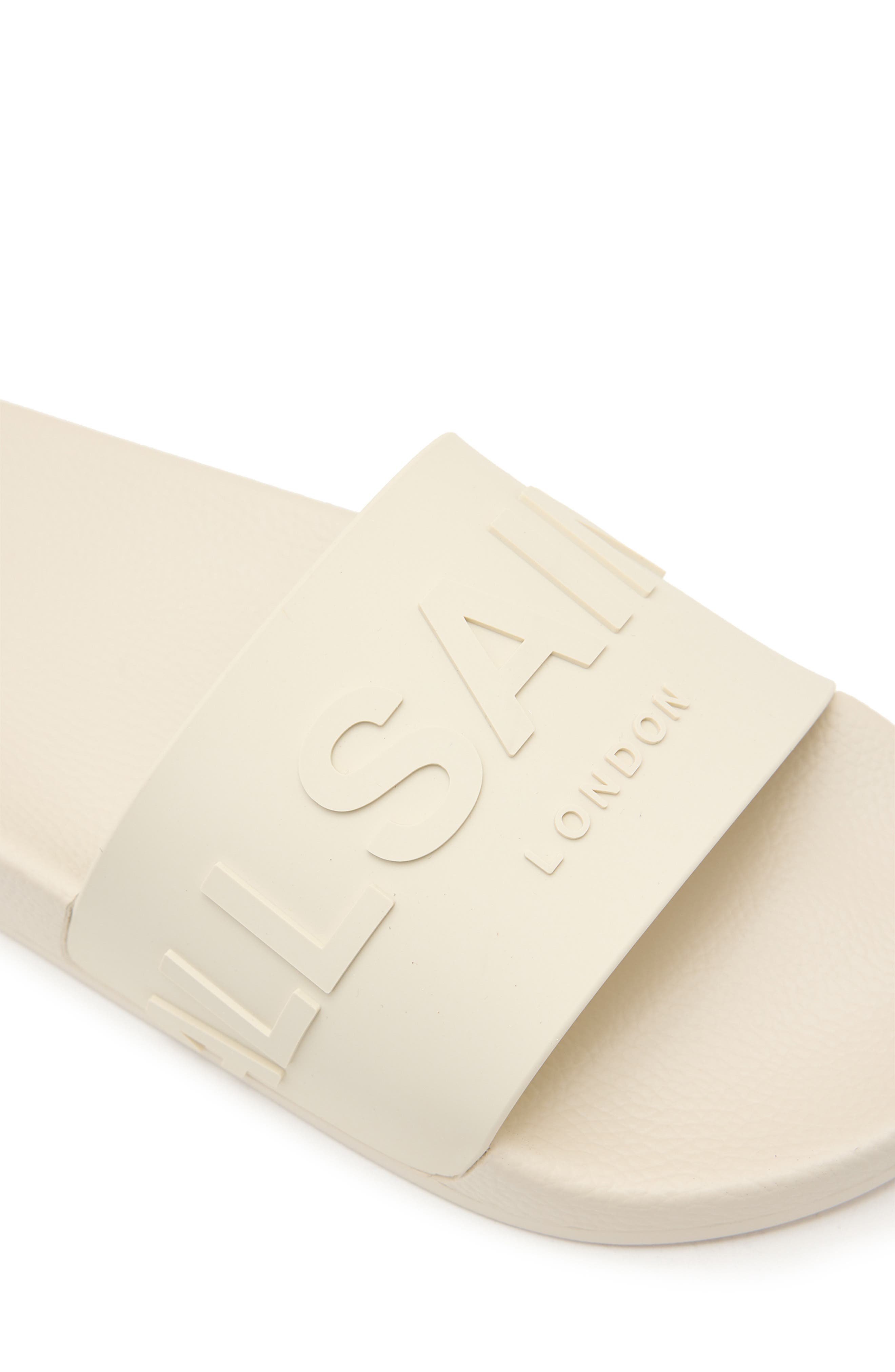 AllSaints Biggy Slide Sandal, Alternate, color, Chalk White