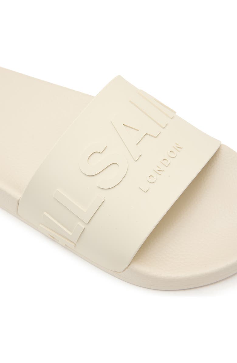 AllSaints Biggy Slide Sandal, Alternate, color, Chalk White