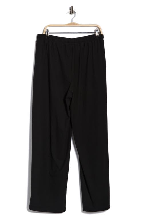 Max Studio Heather Knit Sweatpants In Black
