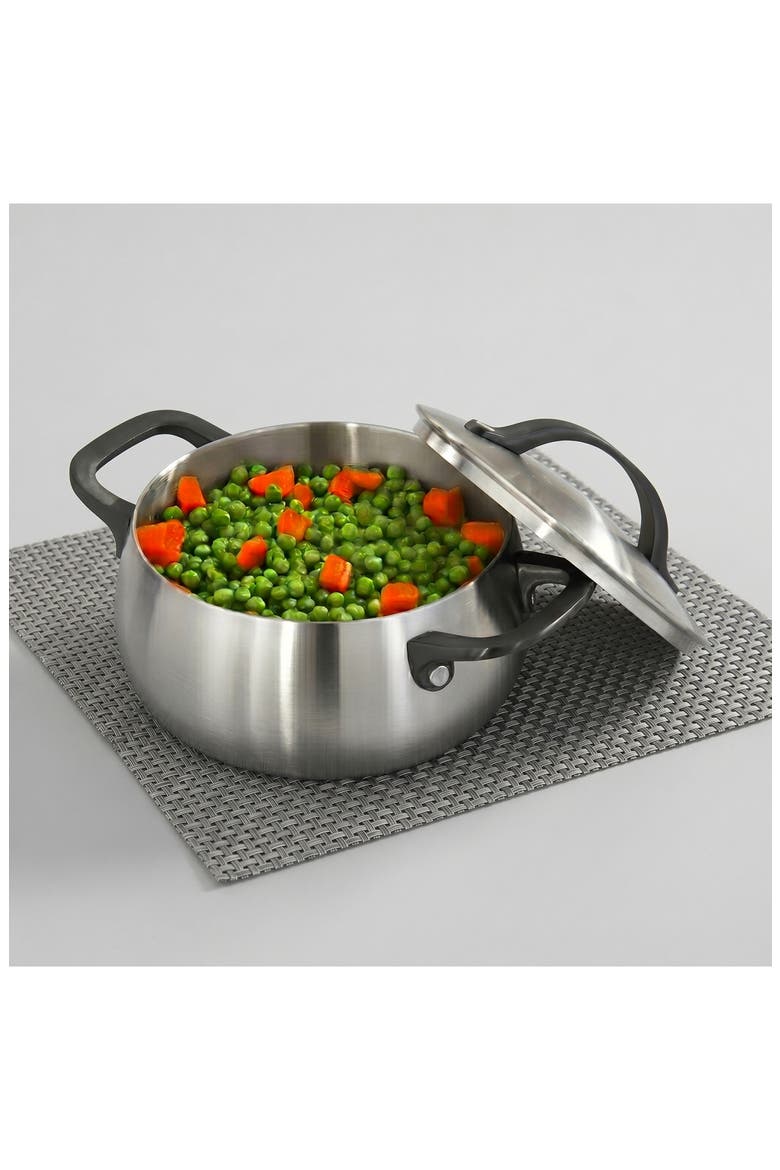 Belly Tri-Ply Stainless Steel Stockpot, Alternate, color, SMOKEY BLACK