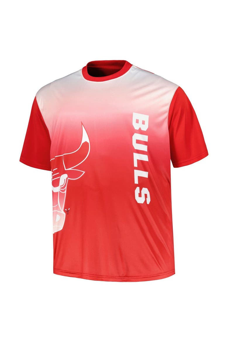 Men's Red Chicago Bulls Big & Tall Sublimated T-Shirt, Alternate, color, Red