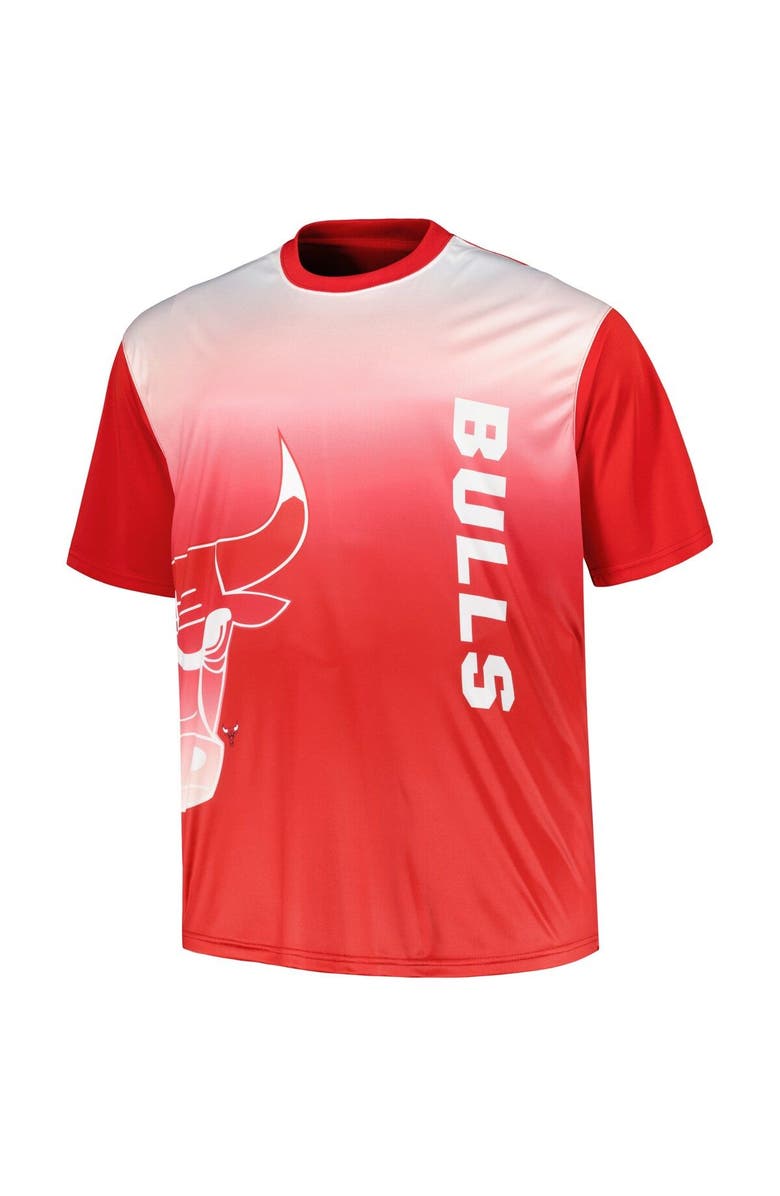 FANATICS Men's Red Chicago Bulls Big & Tall Sublimated T-Shirt, Alternate, color, Red