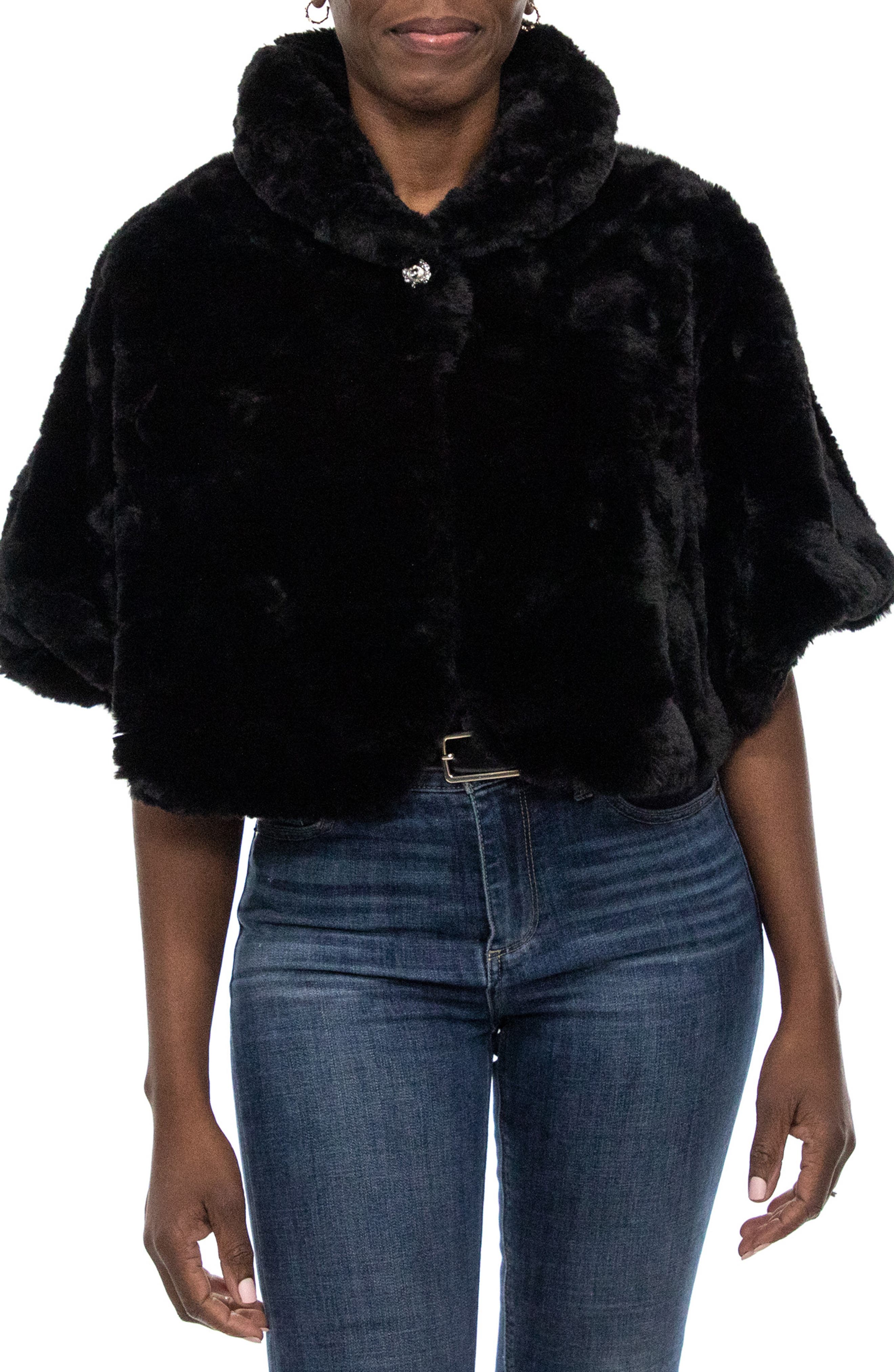 Faux Fur Capelet