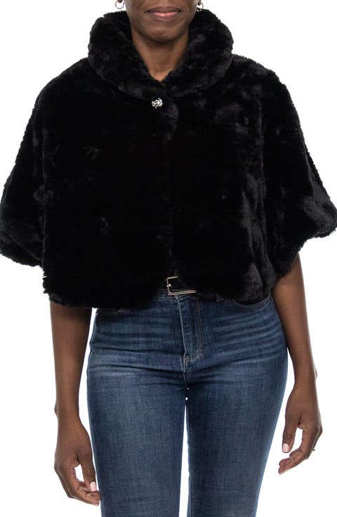 Faux Fur Capelet