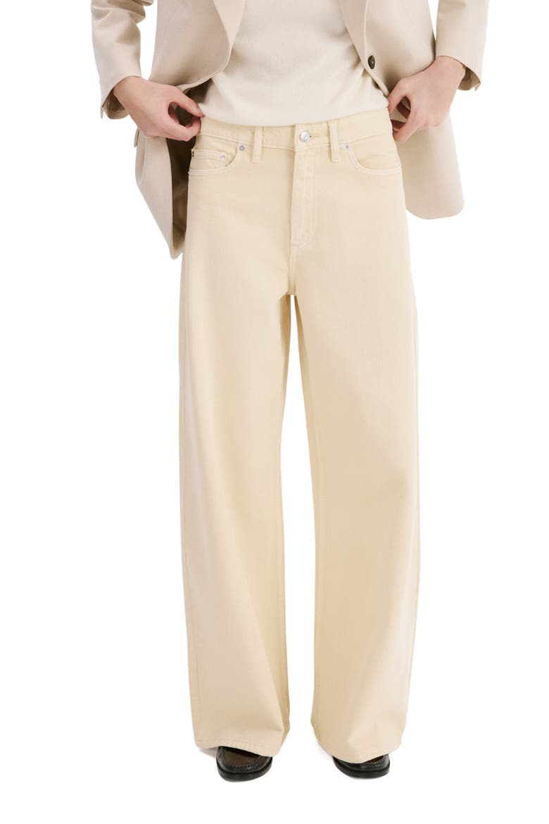 Wide Leg Jeans, Main, color, VANILLA