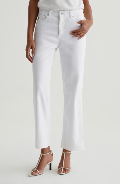 Women's White Straight-Leg Pants | Nordstrom