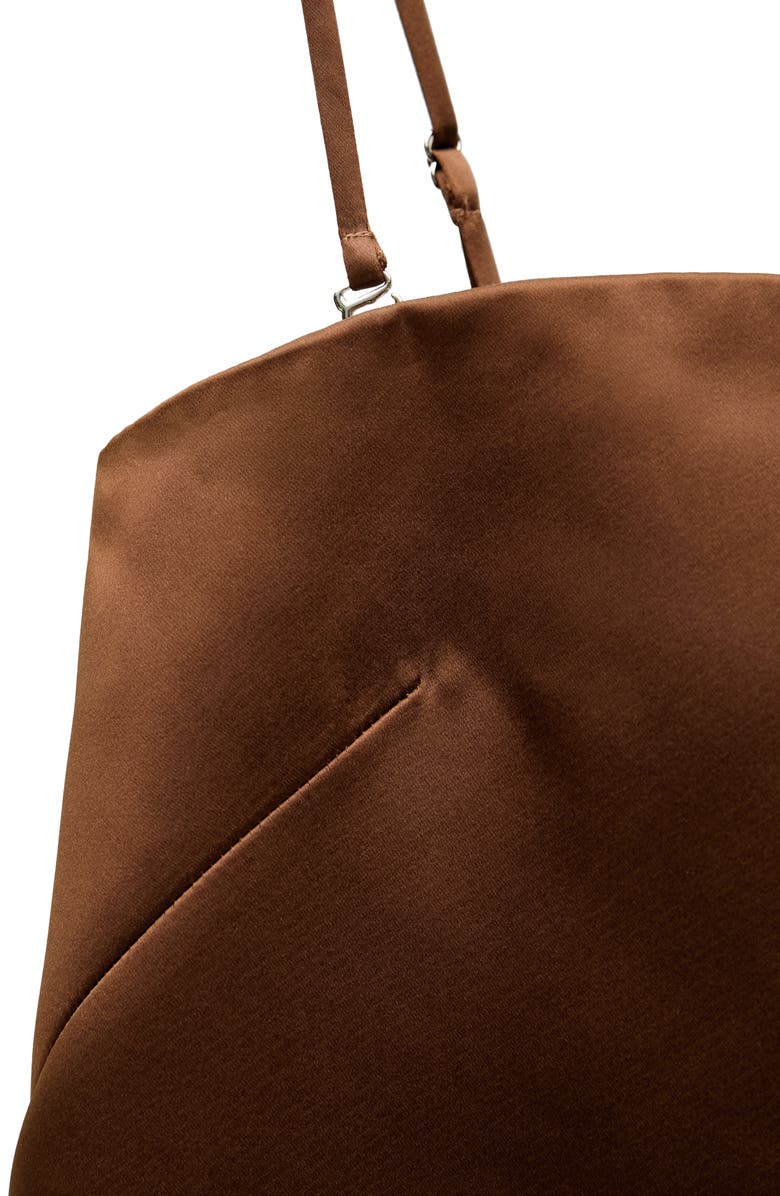 MANGO Convertible Satin Minidress, Alternate, color, 