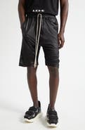 Rick Owens DRKSHDW Wide Pusher Liquid Jersey Shorts