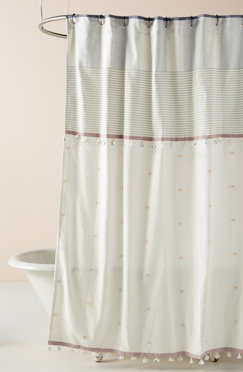 Anthropologie Home Anthropologie Rayas Shower Curtain, Main, color,