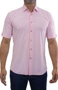 Maceoo Galileo Stretchcore Short Sleeve Performance Button-Up Shirt