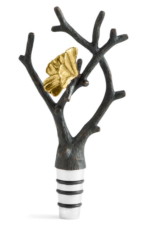 Butterfly Ginko Wine Stopper