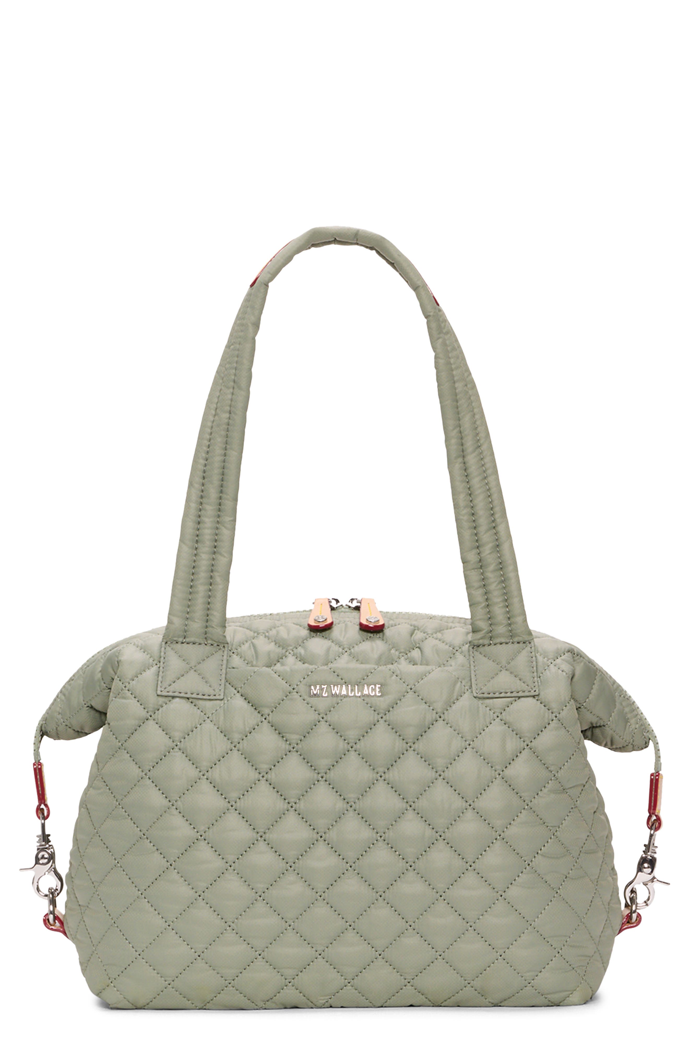 MZ Wallace Medium Sutton Deluxe Tote, Main, color, Agave Green