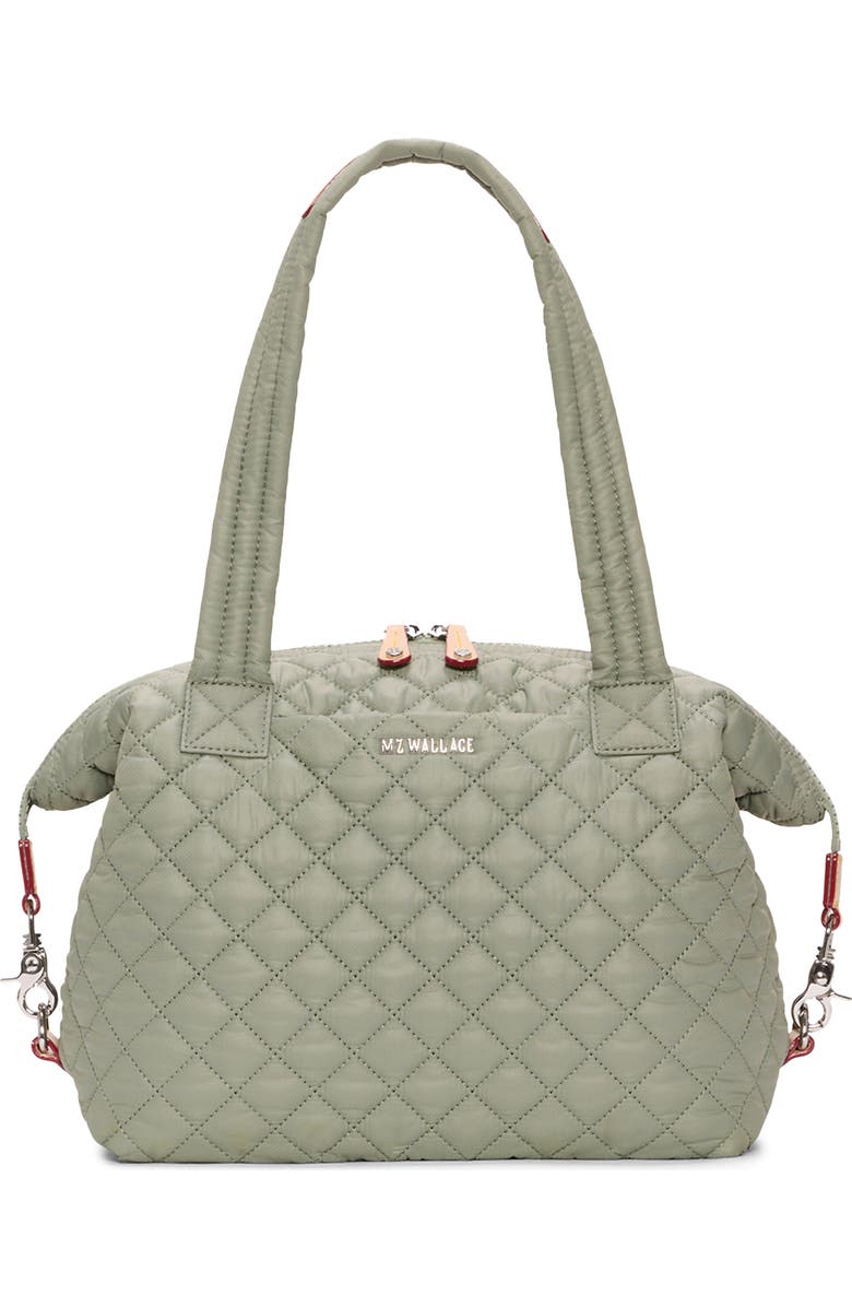 MZ Wallace Medium Sutton Deluxe Tote, Main, color, Agave Green