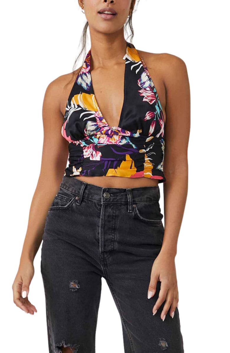 Free People Seraphina Crop Halter Top, Alternate, color,