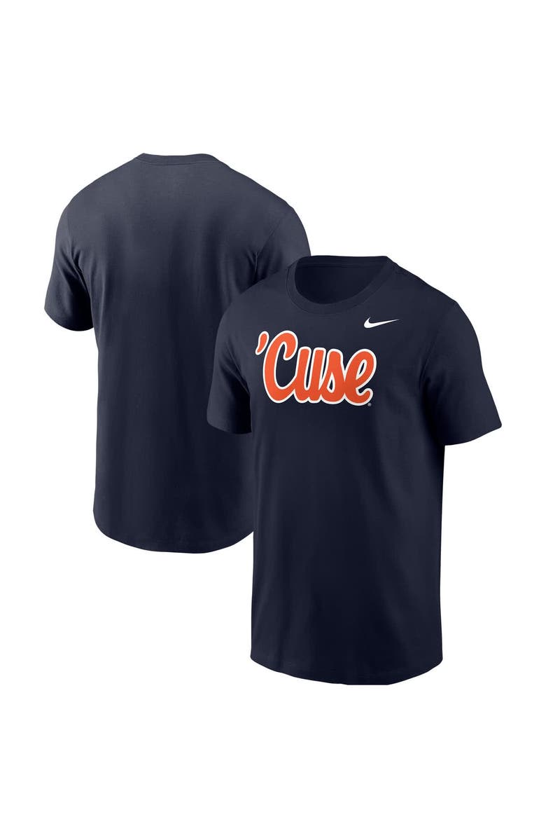 Nike Men's Nike Navy Syracuse Orange Script T-Shirt, Main, color, Navy