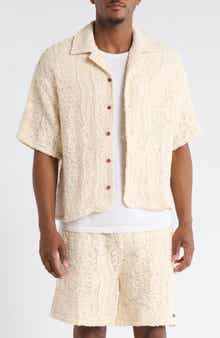 Mind Maze Cotton Blend Camp Shirt