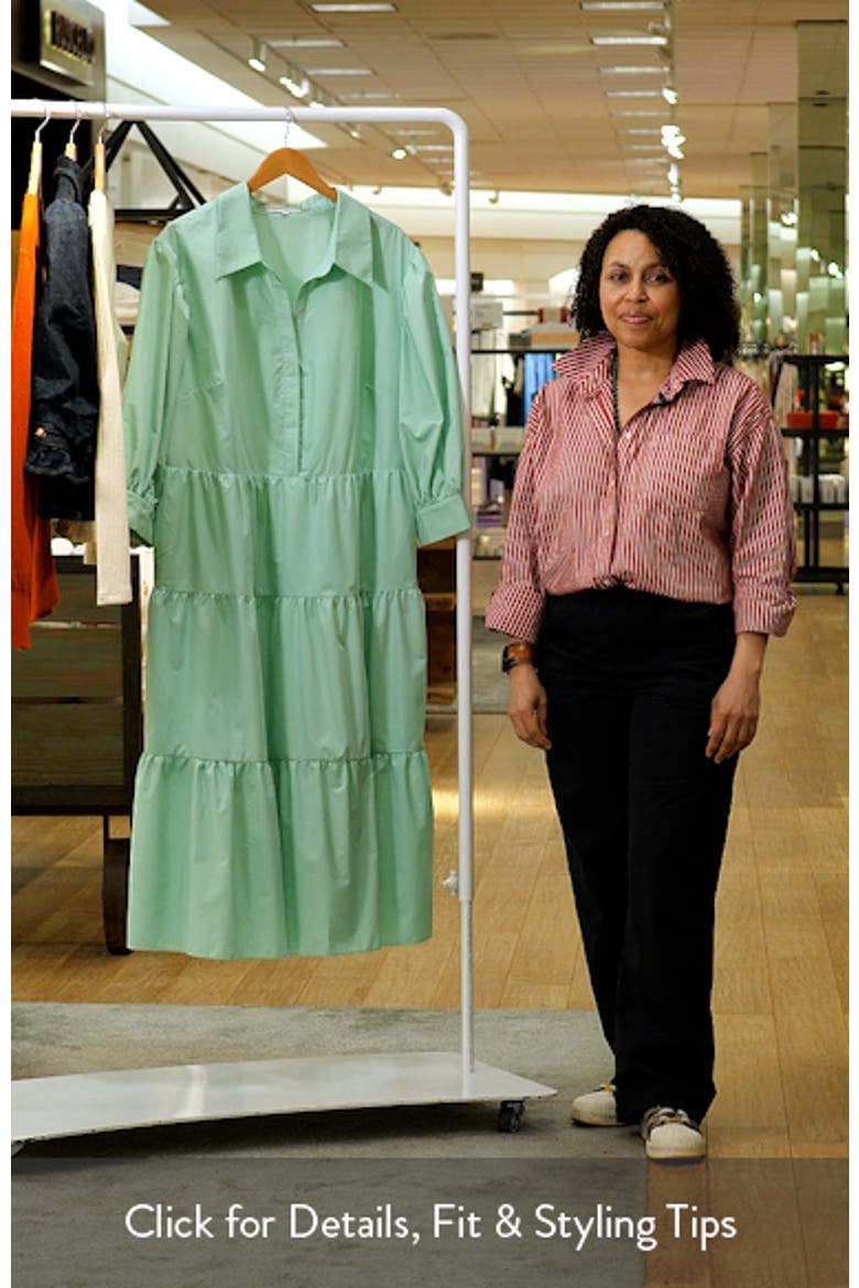 Tiered Midi Shirtdress video