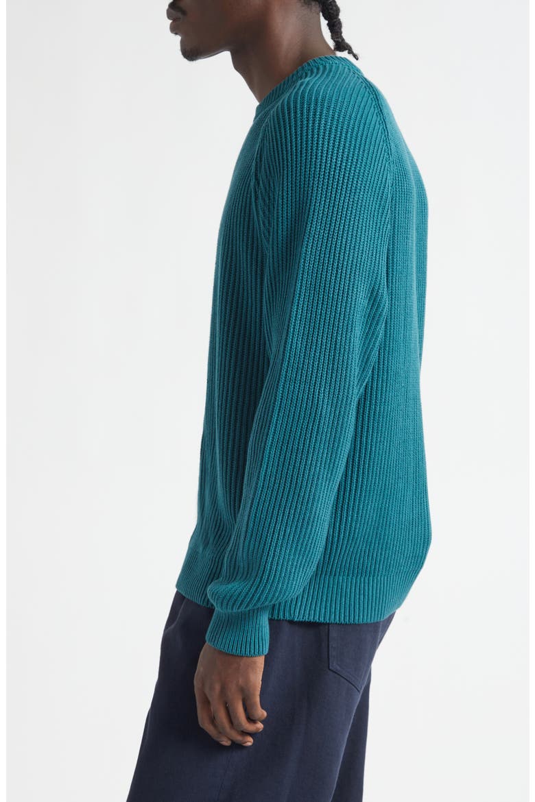 Shaker Stitch Sweater, Alternate, color, DEEP TEAL