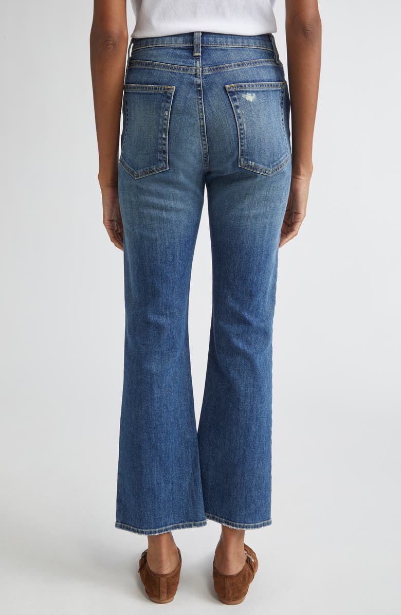 Nili Lotan Distressed Bootcut Jeans, Alternate, color, Classic Wash