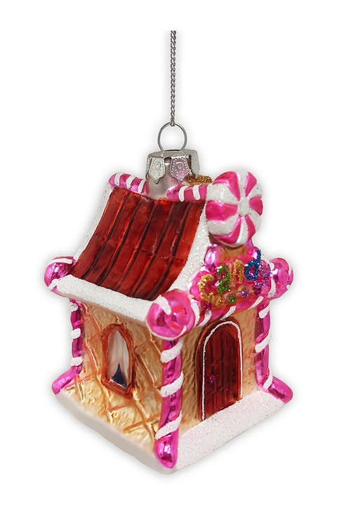 Sweet Treat Cottage Candy Lane Glass House Ornament