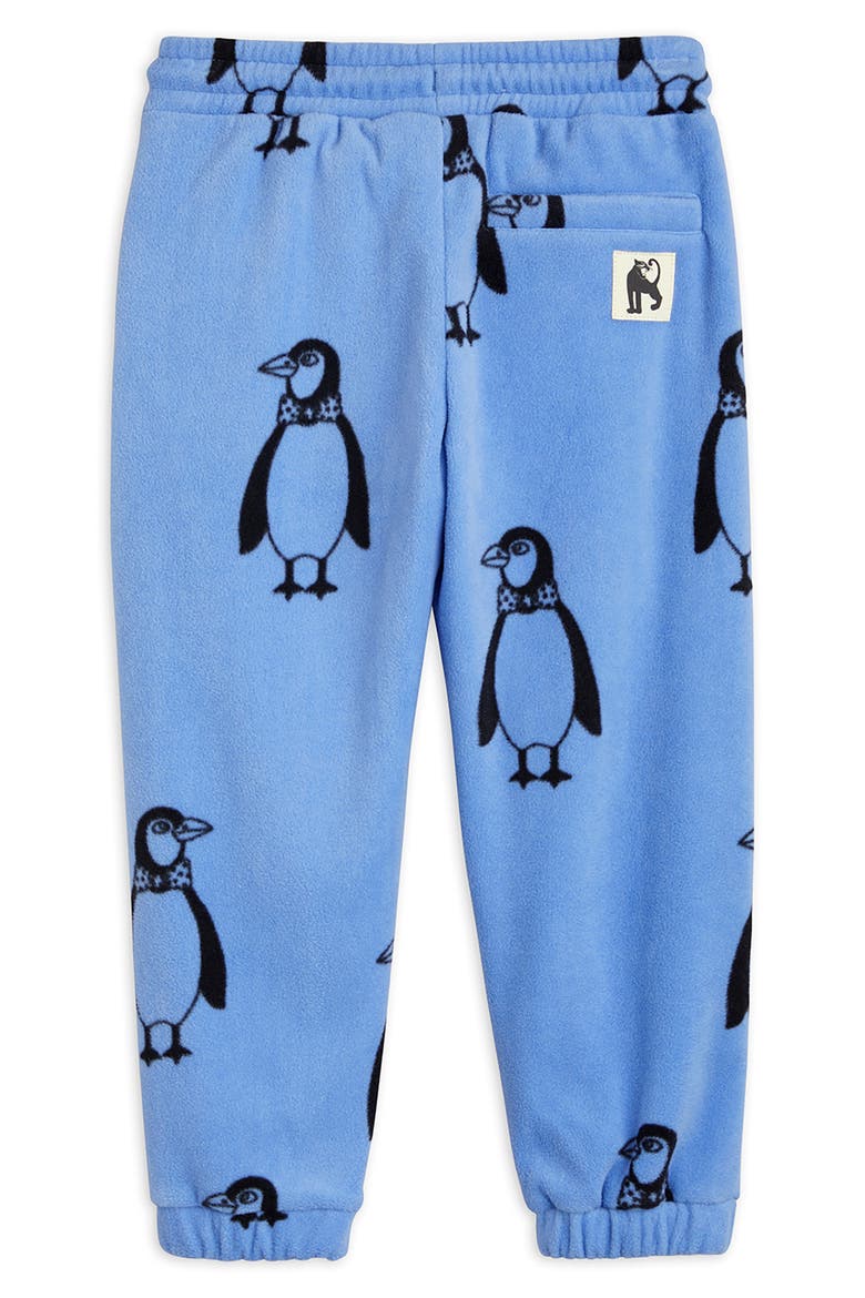 Kids' Penguin Print Polar Fleece Sweatpants, Alternate, color, BLUE