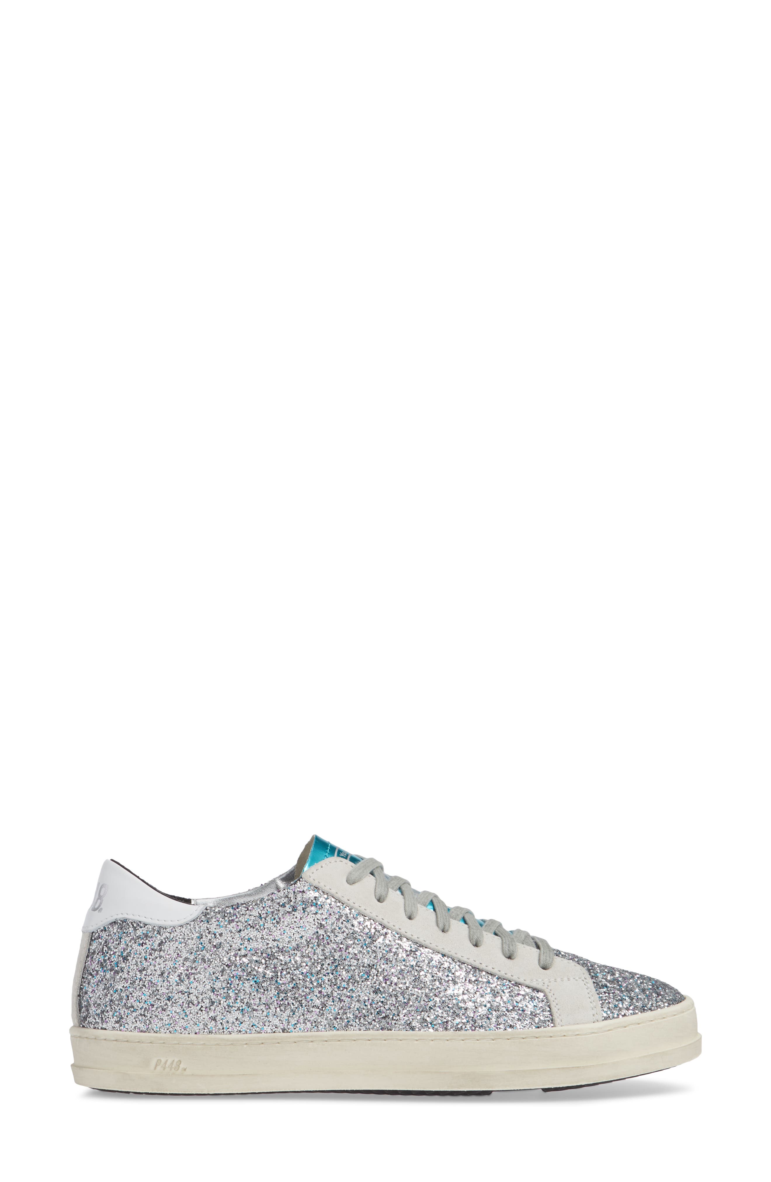 John Sneaker, Alternate, color, SILVER GLITTER