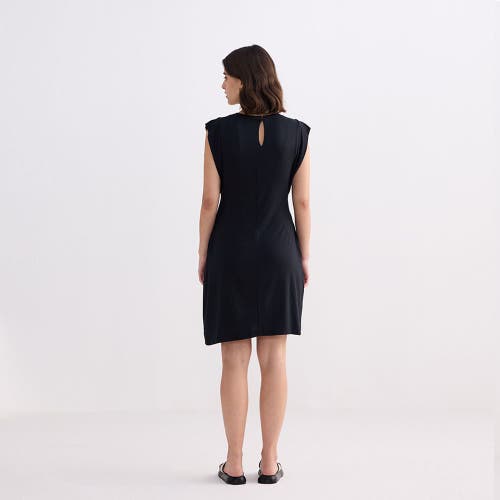 Reistor Muscle Tee Short Dress In Black