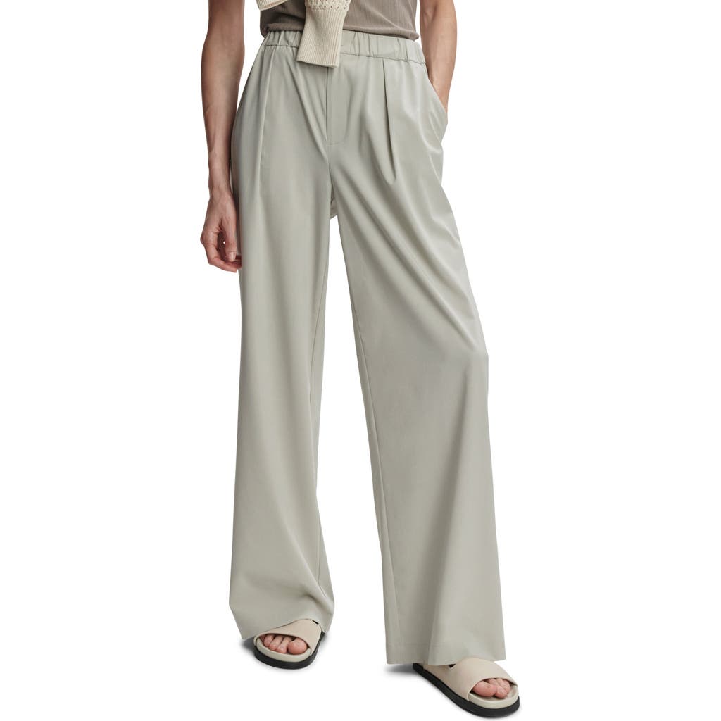Varley Kayson Pleated Stretch Recycled Wide-leg Pants