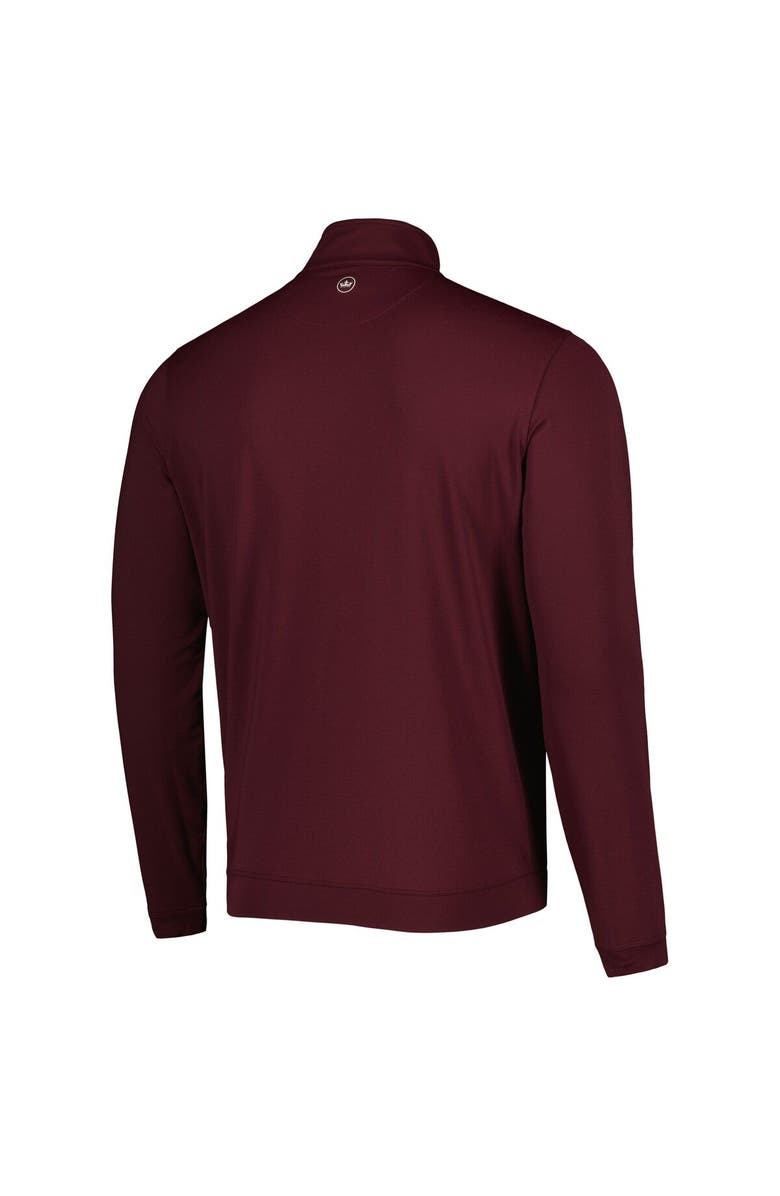 Peter Millar Men's Peter Millar Maroon Mississippi State Bulldogs Perth Quarter-Zip Top, Alternate, color, 
