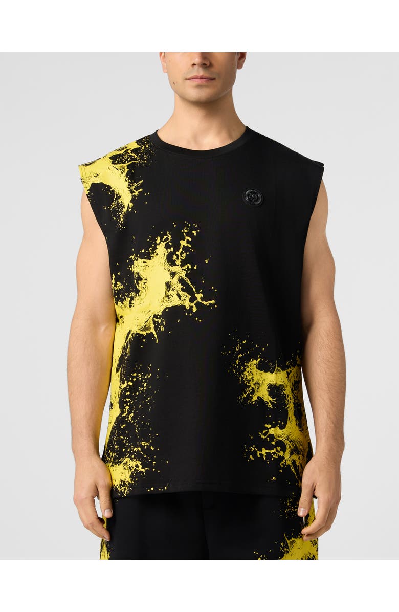 PLEIN SPORT Tank Top Plein Sport Splash Men, Main, color, Black