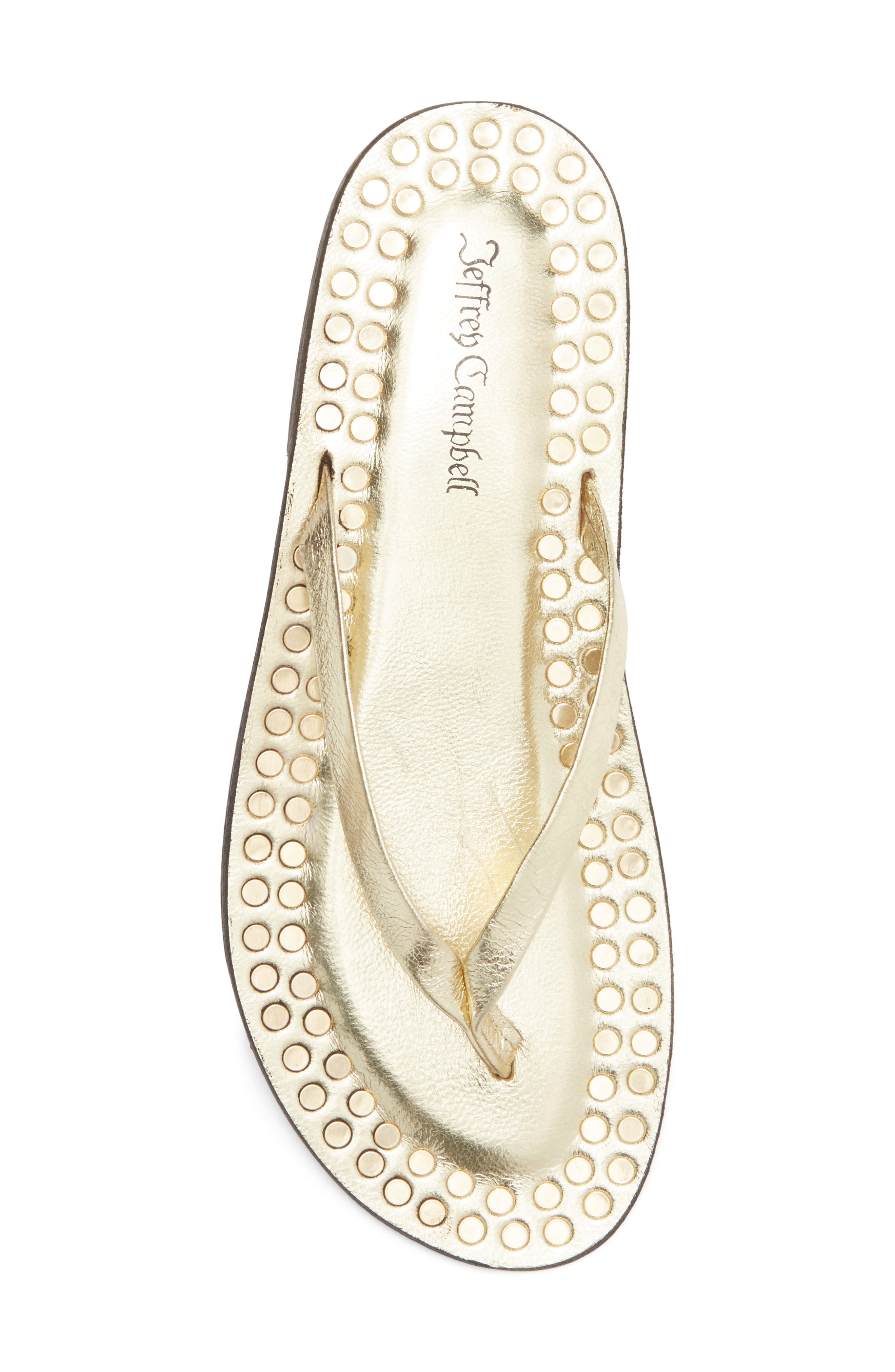 Katrina Flip Flop, Alternate, color, GOLD