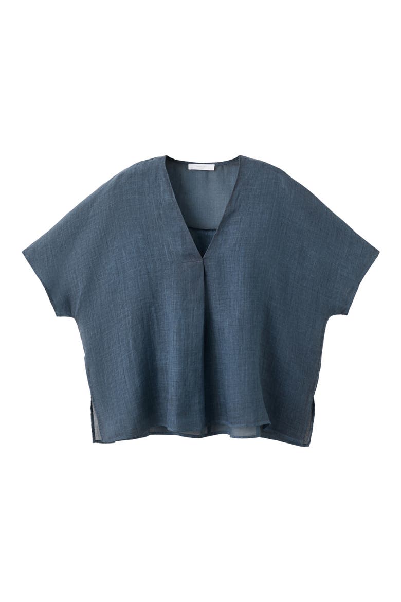 Ramie Top, Alternate, color, INK BLUE