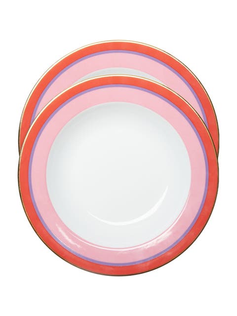 Soup Plates Set Of 2 Rainbow Rosa