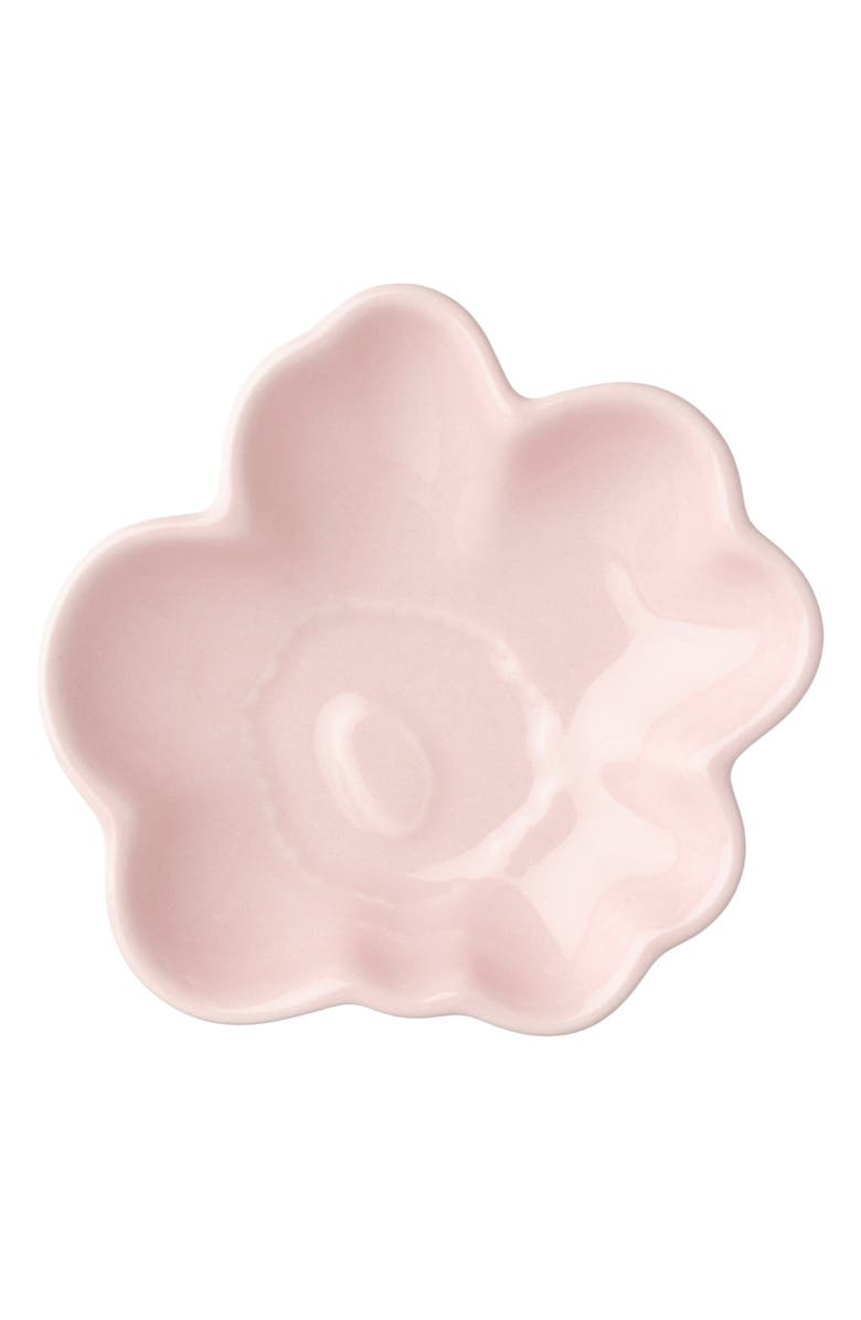 Marimekko Unikko Small Flower Shape Plate, Main, color, Pink